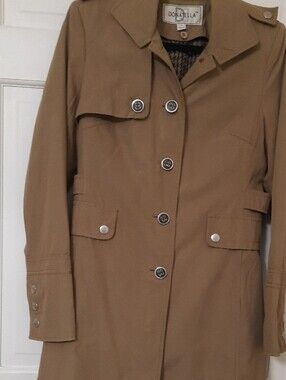 Donatella Men's Classic Tan Trench Coat